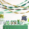 8rolls Green Crepe Paper Streamers Tassels Streamers for Rustic Style