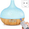 400ml Wood Grain Aroma Diffuser with Timer for Bedroom with Eu Plug
