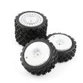 4pcs Rubber Tire Wheel Tyre for Tamiya Xv01 Ta06 Tt01 Tt01e,1
