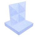 12pack Pyramid Acoustic Absorption Panel,12x12x0.12inch,light Blue