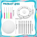 14 Pieces Cookie Decorating Kit Including Turntable, 2 Silicone Mats