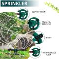 Adjustable Lawn Sprinkler 360 Degree 3 Arm Rotating Sprinkler