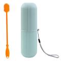 Portable Toothbrush Kits Case Toothpaste Cup Holder Storage Box Green