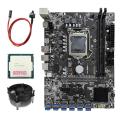 B250c Btc Mining Motherboard with G3900 Cpu+cooling Fan+switch Line