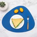 Set Of 6 Triangle Oval Leather Place Mats Washable Place Mats A