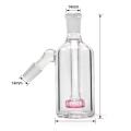 Glass Piece 14mm 45 Degree with Filtering, Pink/clear