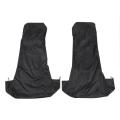 2 X Universal Waterproof Nylon Front Car Van Seat Covers Black