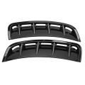 Front Bumper Air Outlet Stickers Trim Cover for Mercedes Benz Black