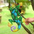 Metal Gecko Yard Garden Outdoor Iron Statues Home-garden Ornaments -2