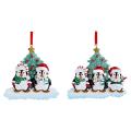 Personalized Penguin Family Christmas Tree Ornament (family Of 2)