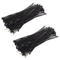 8 Inch Plastic Cable Zip Ties 100-pack (black)