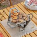 Folding Bbq Grill Portable Stainless Steel Wood Fire Burning Stove