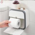 Toilet Tissue Box Paper Rack Wall-mounted Perforation Waterproof A