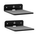 2pack Acrylic Wall Mount Display Shelf for Bluetooth Speaker-black