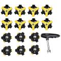 14 Pcs for Golf Anti-slip Studs with 1 Tool for Most Golf Shoe Models