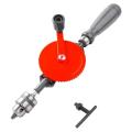 Manual 3/8 Inch Hand Drill, Finely Cast Steel Double Pinions Design