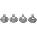 4 Pieces Metal Knob Gas Cooker Stove Knobs for The Kitchen 6mm
