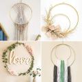 8pcs 12inch Dream Catcher Rings Metal Hoops for Crafts Supplies, Gold