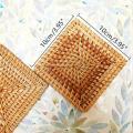 Square Rattan Coasters,cup Base Plates & Dishes Insulated Hot Pads