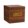 Led Alarm Clocks Usb/aaa Powered Clocks Table Clock Brown