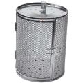 Storage Basket Stainless Steel Bbq Grill Rotisserie Drum 14x18cm