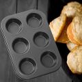 6 and 12 Holes Non-stick Round Cupcake Mold Pan Muffin Tray A
