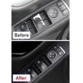 4pcs Driver Window Switch Button Covers for Mercedes Benz