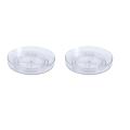 Storage Cabinet Turntable-2 Pieces 10.6 Inch Transparent Rotating