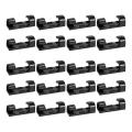 100pcs Cable Clips Cable Tidy Wire Holder Organiser Black