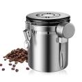 Coffee Canister Scoop Airtight Stainless Steel Storage Canister Set