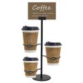 Iron Paper Cup Rack Paper Storage Container for Milk Tea Coffee Shop