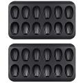 Non-stick Madeleine Pot Baking Mold 12 with Shell for Oven Baking