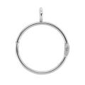 20pcs Silver Curtain Rings Metal with Eyelet for Hook Pins (1.5 Inch)