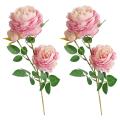 3 Heads Artificial Flowers Peony Bouquet Silk Flowerspink