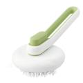 Cat Brush, One-click Cleaning Shedding and Grooming Brush, Green