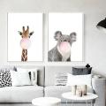 Animal Koala Nordic Canvas Painting Wall Pictureunframed30*40cm