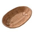 Woven Storage Basket Rattan Bread Basket for Home Desk Snack Sundries