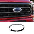 Front Grille Center Cap for Ford F150 21-22,with Camera Silver