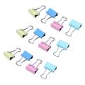 60 Pcs Metal Assorted Color File Paper Binder Clips