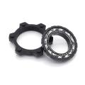 Bike Hub Center Lock to 6 Hole Adapter 6 Bolt Rotor Disc Brake,black