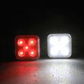 Mountain Bike Tail Light Usb Rechargeable Bicycle Light,white