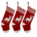 3 Pcs Christmas Stocking, Xmas Fireplace Socks Candy Gift Bag, B