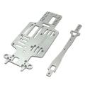 Metal Chassis and Second Floor Plate for Mini-q 1/28 Rc Drift,silver