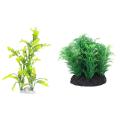 Artifiziell Kunststoff Gras Wasserpflanze Aquarienpflanz Gruen 8cm