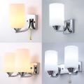 Modern Glass Wall Sconce Lamp,single Head without Switch White