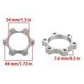 6 Pcs Bicycle Bike Freewheel Threaded Hubs Disk Aluminium Alloy 44mm