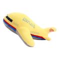 40cm Simulation Airplane Plush Toys Kids Sleeping Back Cushion Yellow
