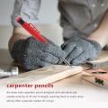 2 Packs Carpenters Pencil and Black Refills Tool Pens Woodworking