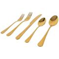 Golden Cutlery Set-stainless Steel, Fork and Spoon Set,20 Pieces