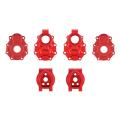 Metal Rear Steering Knuckle C Hub Carrier Set for Traxxas Trx4,red